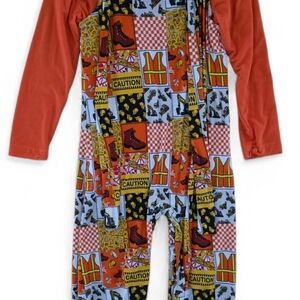 Mom's Bamboo Construction Overalls Set Unisex Size 4T NWOT